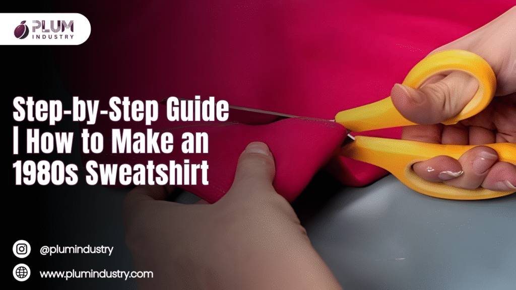 How to Make an 1980s Sweatshirt