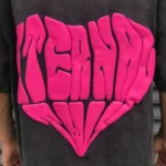 Plumindustry 250GSM Washed Black Pure Cotton Oversized Men's T-Shirt | Heavy Custom Graphic with Puff Printing