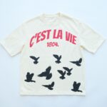 Plumindustry 300GSM Heavyweight Men's Graphic T-Shirt with Puff and Screen Print Design