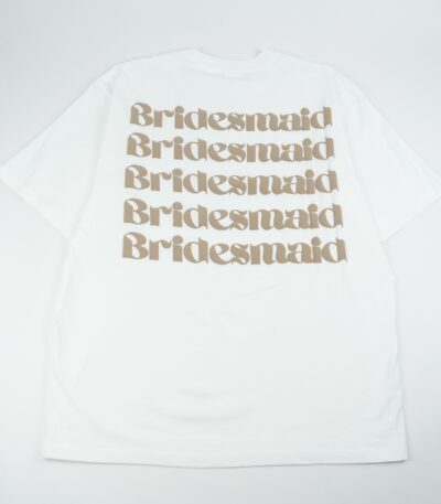 YKH 230GSM Pure Cotton T-shirt with Puff Print Custom Logo | Bridesman Graphic Tee