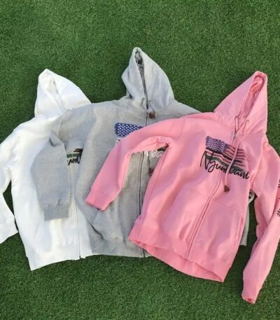 Custom 330G Oversized Full-Zip Hoodies - Design Your Own Logo on Colorful Men's Long Sleeve Hoodies