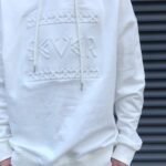 400g Cotton Heavyweight Fleece Unisex Hoodie with 3D Embossed Custom Logo and Pocket