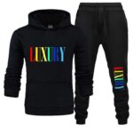 Custom Luxury Embroidered Hoodie and Sweatpants Set - Premium Fleece Tracksuit
