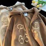 Chenille Embroidery Oversize Full Zip Up Hoodies | Custom Heavy Weight Plus Size Fleece Hoodies