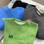 Custom 3D Embossed Oversize Crewneck Sweatshirts | Colorful Men's Hoodies