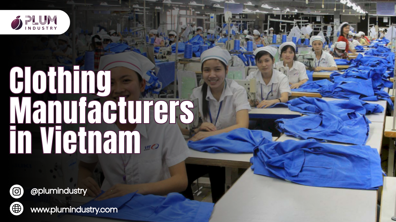 Professional clothing manufacturers in Vietnam producing high-quality apparel.