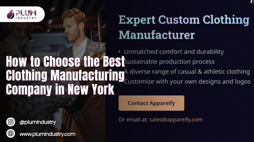 High-end clothing manufacturing companies in New York with ethical and innovative production methods.