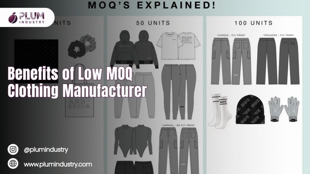 low moq clothing manufacturer